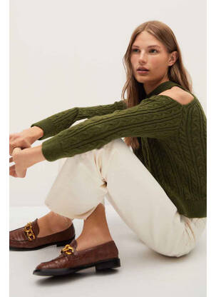 Pull vert MANGO femme