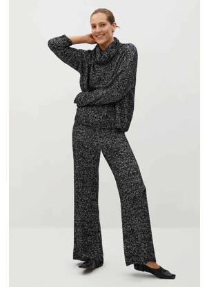 Pantalon flare noir MANGO femme