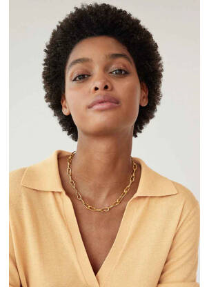Robe longue marron MANGO femme