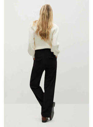 Pantalon droit noir MANGO femme