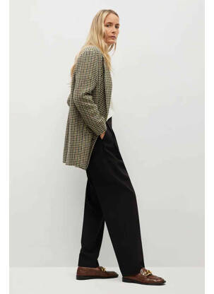 Pantalon droit noir MANGO femme