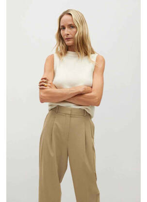 Pantalon chino marron MANGO femme