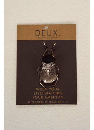 Broche argent DEUX. BY ELINE DE MUNCK pour femme