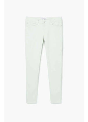 Jeans coupe slim vert MANGO femme