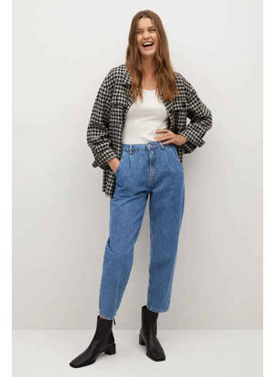 Pantalon 7/8 bleu MANGO femme