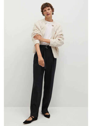 Pantalon chino noir MANGO femme