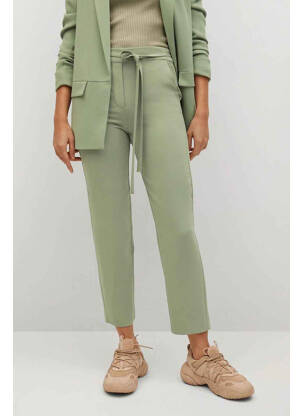 Pantalon slim vert MANGO femme