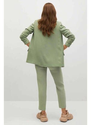 Pantalon slim vert MANGO femme