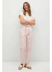 Pantalon chino rose MANGO pour femme seconde vue