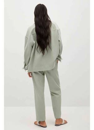 Pantalon droit vert MANGO femme