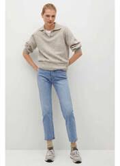 Jeans coupe droite bleu MANGO pour femme seconde vue