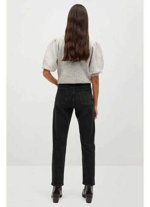 Jeans coupe droite noir MANGO femme