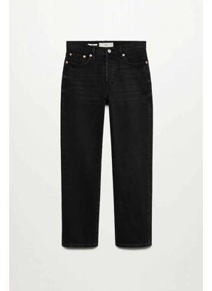Jeans coupe droite noir MANGO femme