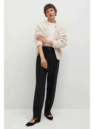 Pantalon chino noir MANGO femme