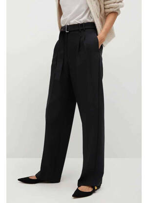 Pantalon chino noir MANGO femme