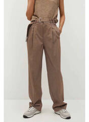 Pantalon droit marron MANGO pour femme seconde vue