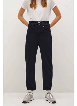Jeans coupe droite noir MANGO femme