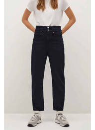 Jeans coupe droite noir MANGO femme