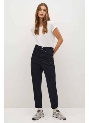 Jeans coupe droite noir MANGO femme