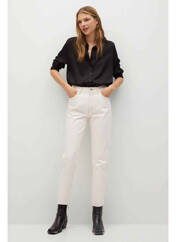 Jean coupe Mom beige MANGO pour femme seconde vue