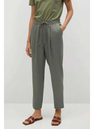 Pantalon droit vert MANGO femme