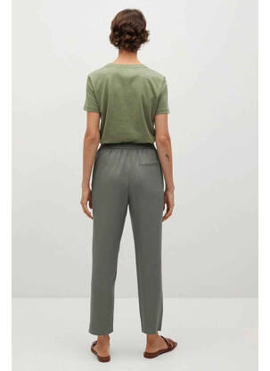 Pantalon droit vert MANGO femme