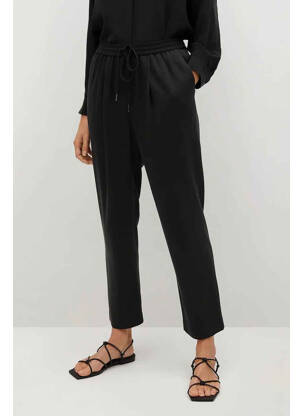 Pantalon droit noir MANGO femme