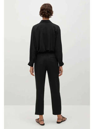 Pantalon droit noir MANGO femme