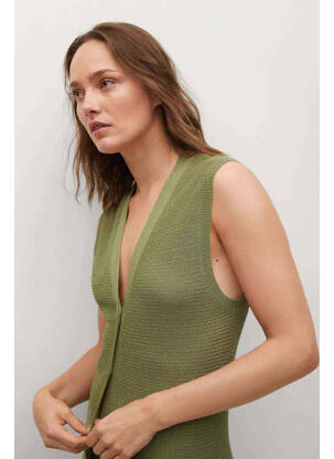 Gilet sans manche vert MANGO femme