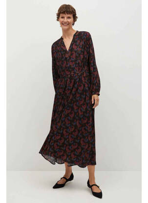 Robe longue noir MANGO femme