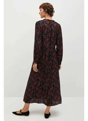 Robe longue noir MANGO femme