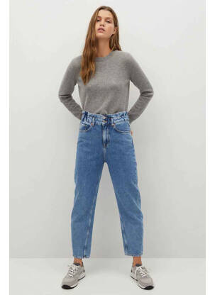 Jean coupe mom bleu MANGO femme