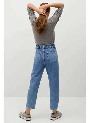 Jean coupe mom bleu MANGO femme