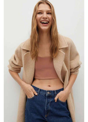 Débardeur marron MANGO femme