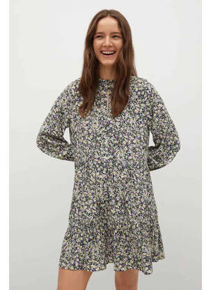 Robe courte vert MANGO femme