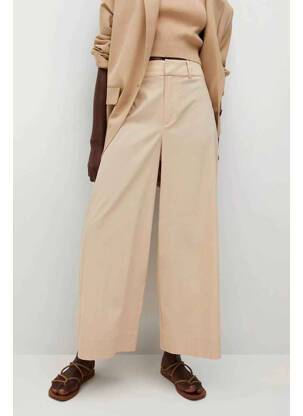 Pantalon droit beige MANGO femme
