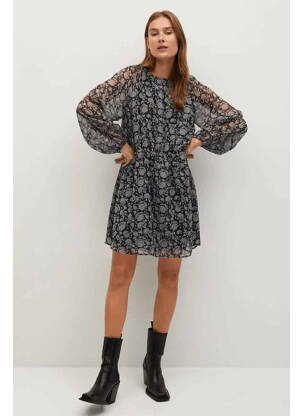 Robe courte noir MANGO femme