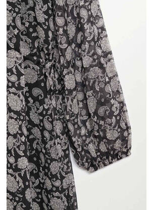 Robe courte noir MANGO femme