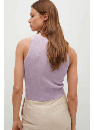 Débardeur violet MANGO femme