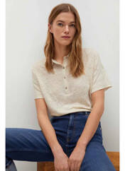 Polo beige MANGO pour femme seconde vue