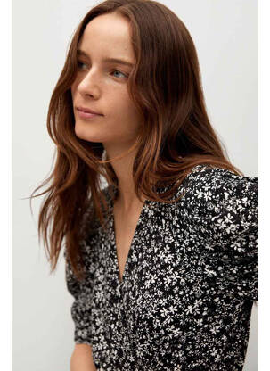 Robe courte noir MANGO femme
