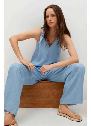 Combi-pantalon bleu MANGO femme