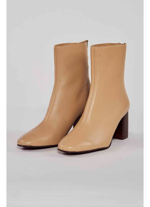 Bottines/boots beige MANGO femme