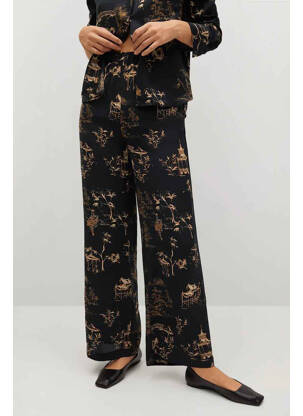 Pantalon droit noir MANGO femme