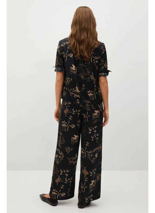 Pantalon droit noir MANGO femme