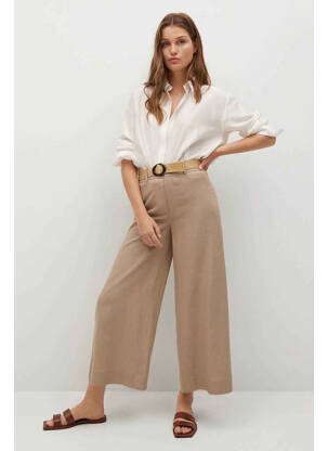 Pantalon 7/8 gris MANGO femme