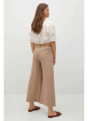 Pantalon 7/8 gris MANGO femme