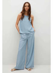 Pantalon large bleu MANGO pour femme seconde vue