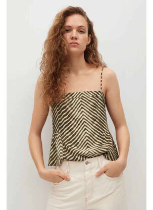 Top beige MANGO pour femme