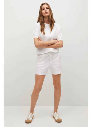 Short blanc MANGO pour femme